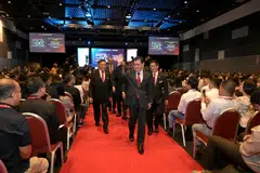 The annual SME Infocomm Commerce Conference (SMEICC) organised by SCCCI was attended by Deputy Prime Minister Heng Swee Keat and around 5,000 participants.  PHOTO: SCCCI