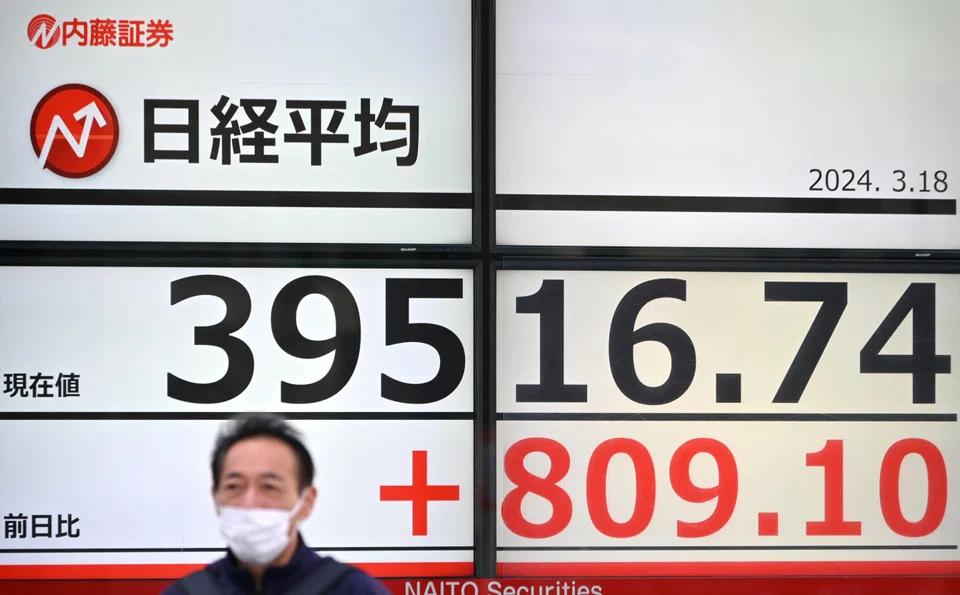 In morning trade on Monday, Tokyo was up 2.1 per cent, while other Asian stocks were mixed.