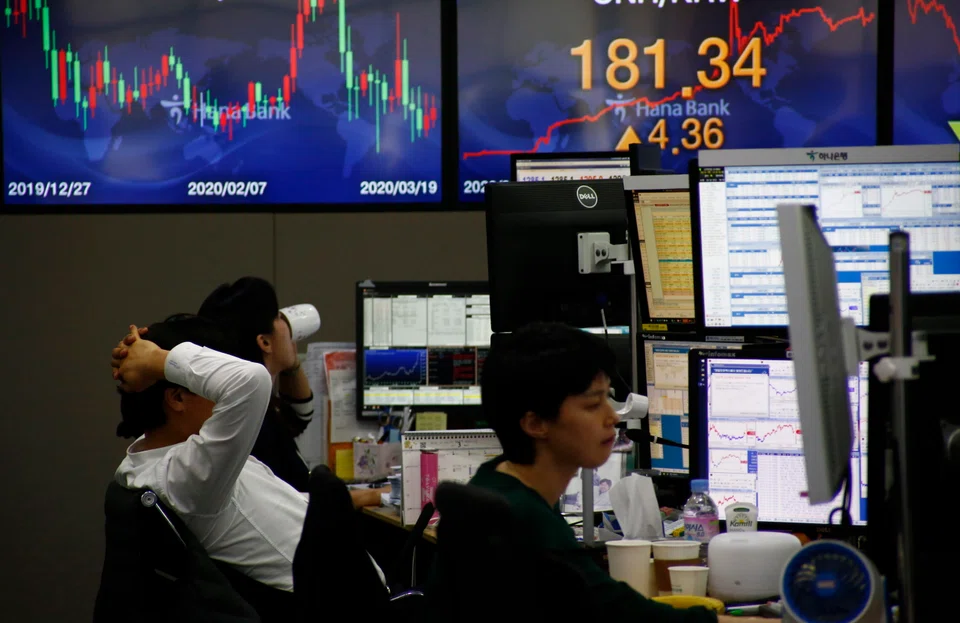 The benchmark KOSPI fell 20.38 points, or 0.89 per cent, to close at 2,268.40, but still notched a 2.50 per cent gain for the week.