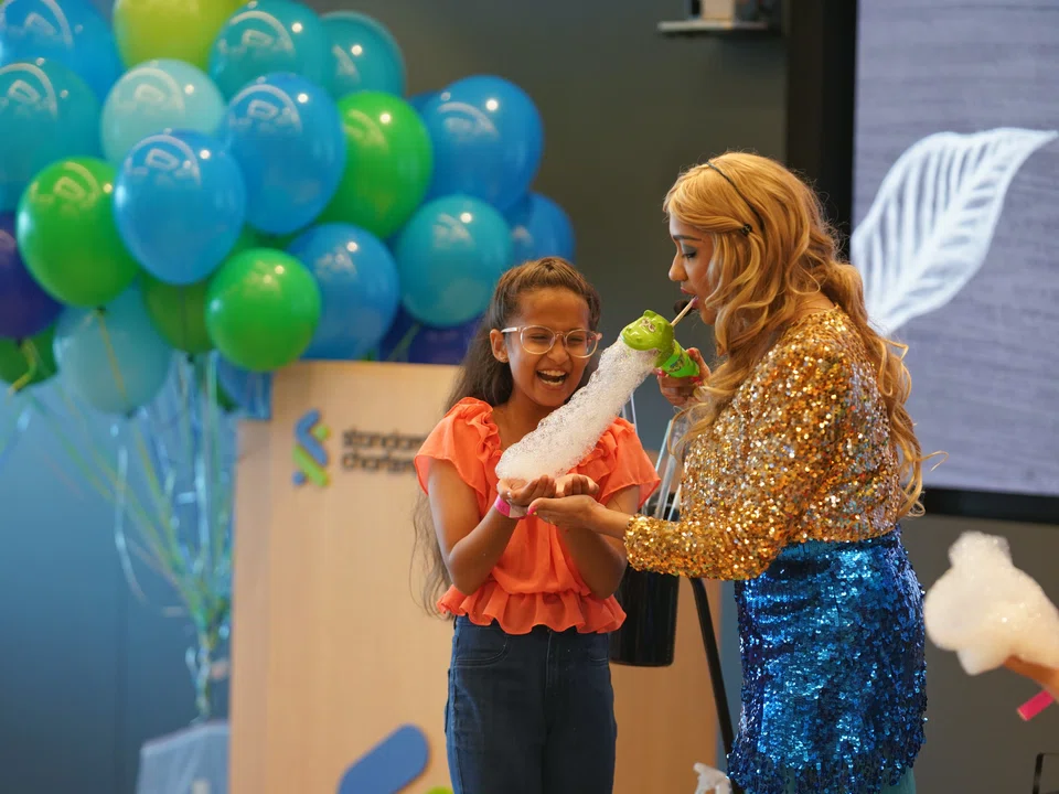 More than 1,300 children and grandchildren of Standard Chartered Singapore employees participated at KidsDayOut on Oct 6, 2023.