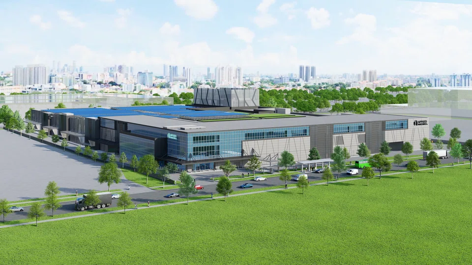 An artist's impression of the Applied Materials greenfield facility, which is expected to be completed in 2024.