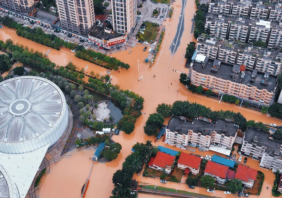 Four typhoons cause heavy losses, bringing flash flooding and hundreds of landslides in southern areas, while the north and northeast suffered record rain and evacuations.
