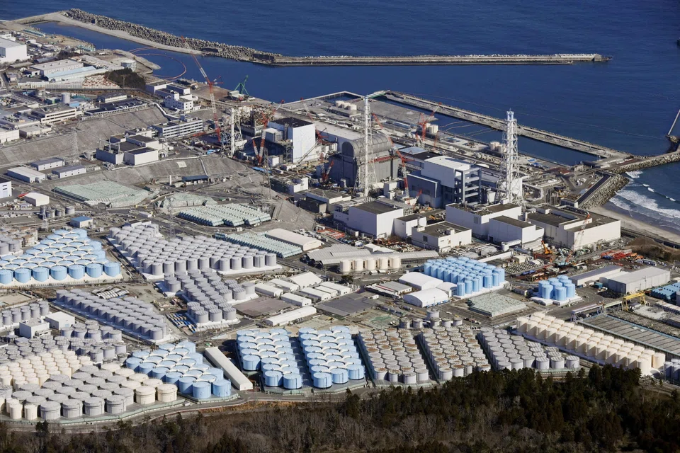 Storage tanks for treated water at the tsunami-crippled Fukushima Daiichi nuclear power plant. Japan threatens to take China to the WTO over Beijing’s ban on all of its seafood imports after the release of treated radioactive water.