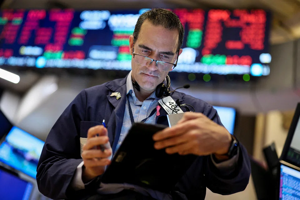 The Dow Jones Industrial Average fell 455.0 points, or 1.56 per cent, at the open to 28755.83. 