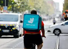 Deliveroo says total orders fell 3 per cent year on year but rebounded a touch in the final quarter to being unchanged on the year.