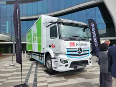 The first unit of Mercedes-Benz's eActros in Singapore has been delivered to Meteorite Logistics Services, a logistics partner of DB Schenker.