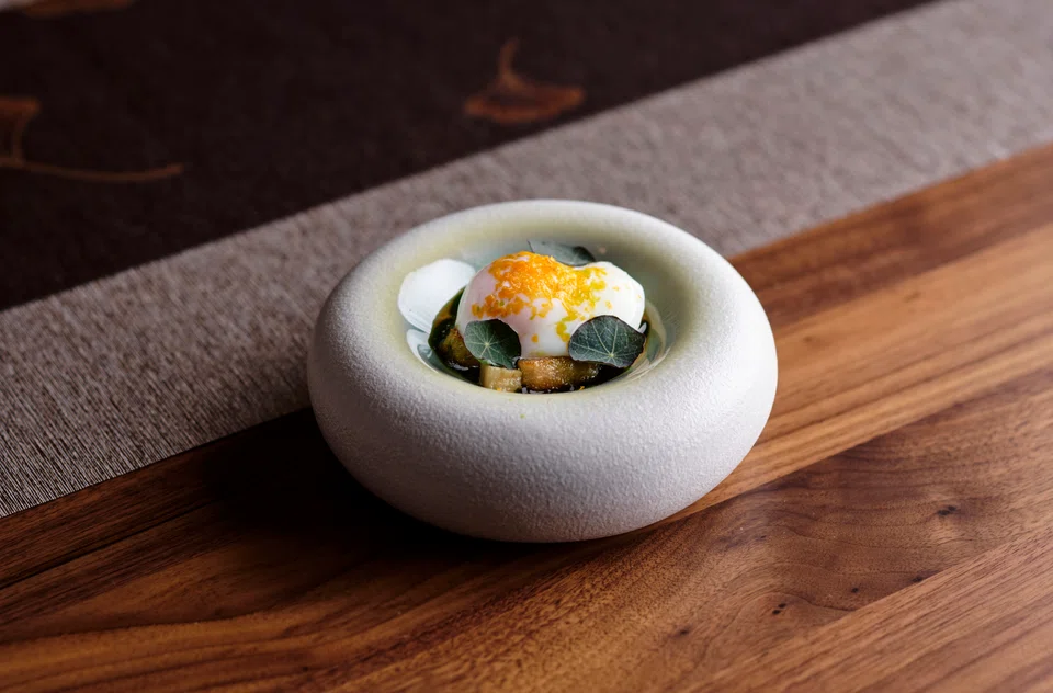 Abacus seed features chewy yam gnocchi and a sous vide egg.