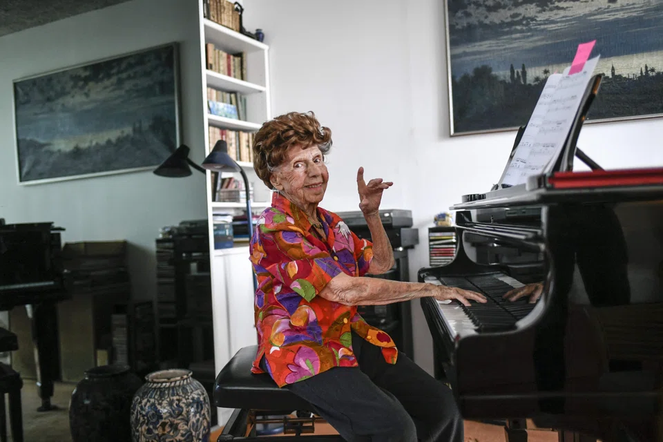 Born in June 1914, before the outbreak of World War I and when one of her favourite composers, Claude Debussy, was still alive, Colette Maze practices four hours a day and is about to release her seventh album, 108 Years of Piano.