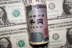 The US dollar is up 23 per cent against the Japanese currency so far this year.
