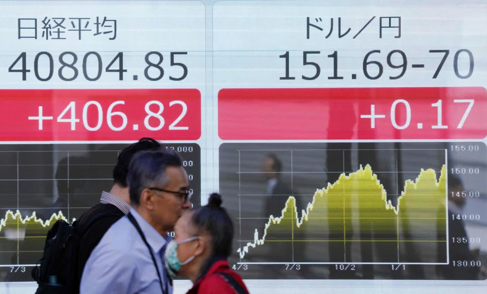 The benchmark Nikkei 225 index fell 1.10 per cent, or 449.41 points, to 40,313.32 in early trade on Thursday, while the broader Topix index gave up 1.02 per cent, or 28.56 points, to 2,770.72.