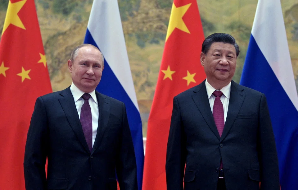 Russian President Vladimir Putin attends a meeting with Chinese President Xi Jinping in Beijing on February 4, 2022. Xi’s meeting with Putin on Thursday will send a very clear signal that China continues to tilt toward the side of Russia.