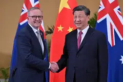 “I’m very pleased we are having this meeting today,” Australian Prime Minister Anthony Albanese said at the start of a meeting with President Xi Jinping on the margins of the G20 meeting in Bali, Indonesia.