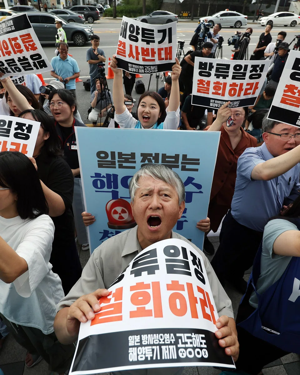 Many South Koreans are alarmed at the prospect of the release, staging demonstrations and even stocking up on sea salt because of fears of contamination.