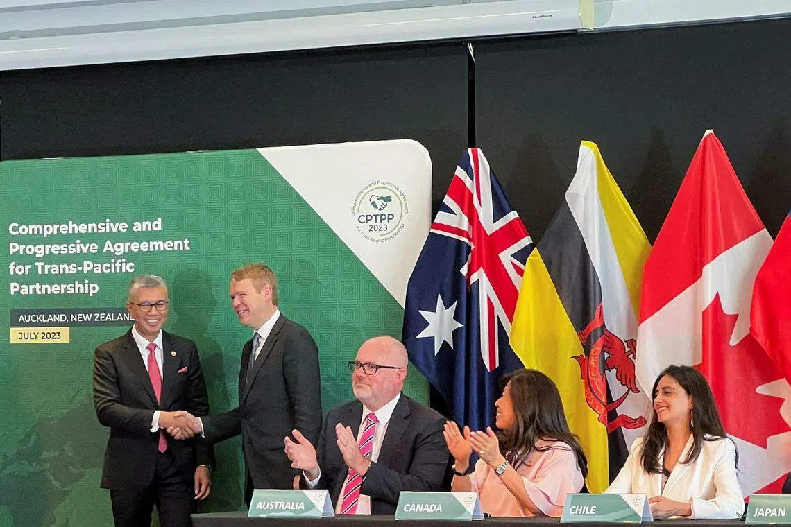 The CPTPP says it is open to accession requests by economies that are ready to meet the high standards of the agreement and have a demonstrated pattern of complying with trade commitments.