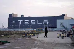 Several online posts claimed workers at the Tesla's Shanghai plant were being unfairly penalised for an incident this year at the factory in February where one worker died.