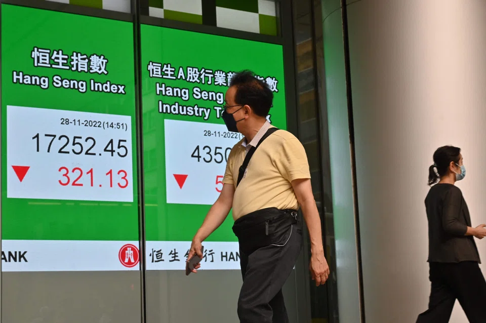 The Hang Seng gave up more than two per cent, while Tokyo, Sydney, Shanghai, Seoul, Singapore, Wellington, Taipei, Manila and Jakarta markets were also down on Thursday. 