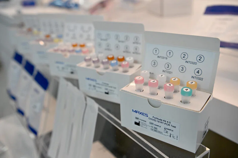 Covid-19 RT-PCR Test kits inside the MiRXES Industry 4.0 Manufacturing Facility on May 27, 2022.