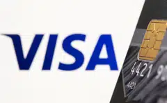 International transaction revenue at Visa climbed 14 per cent, lower than expectations of an 18 per cent growth.