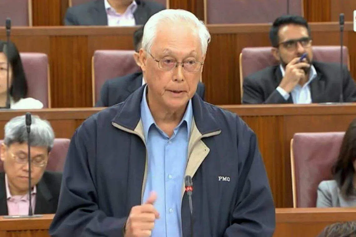Parliament has to clear PM over allegations or censure him: ESM Goh