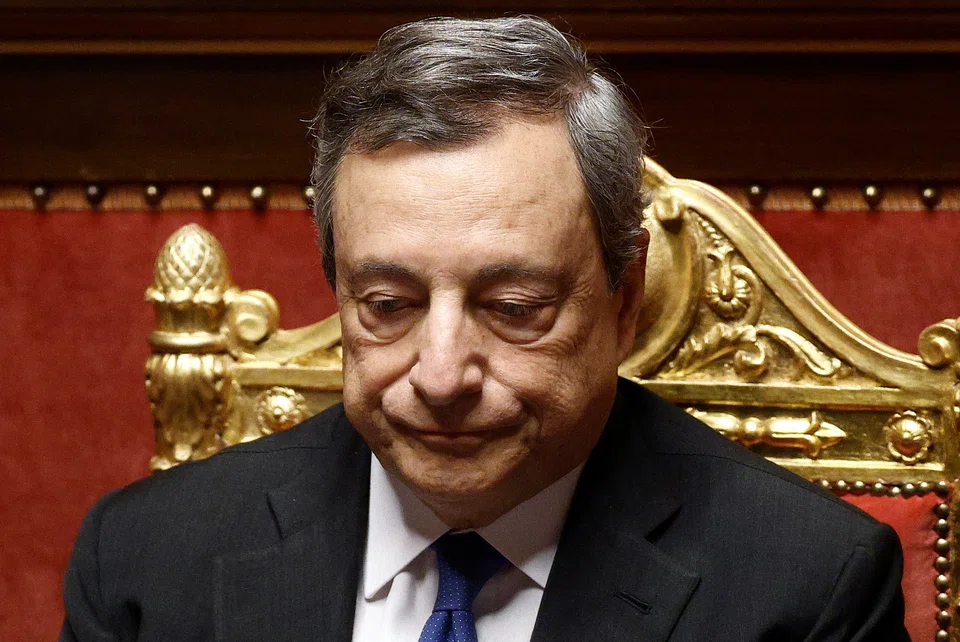 Italy's coalition crumbled on Wednesday when 3 of Draghi's main partners snubbed a confidence vote he had called to try to end divisions and renew their fractious alliance.