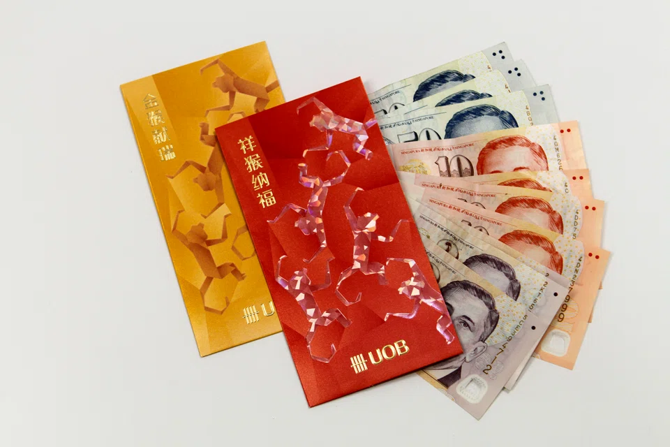 The carbon footprint of excess new notes issued to meet festive demand each year makes up about 8 per cent of MAS' total emissions.