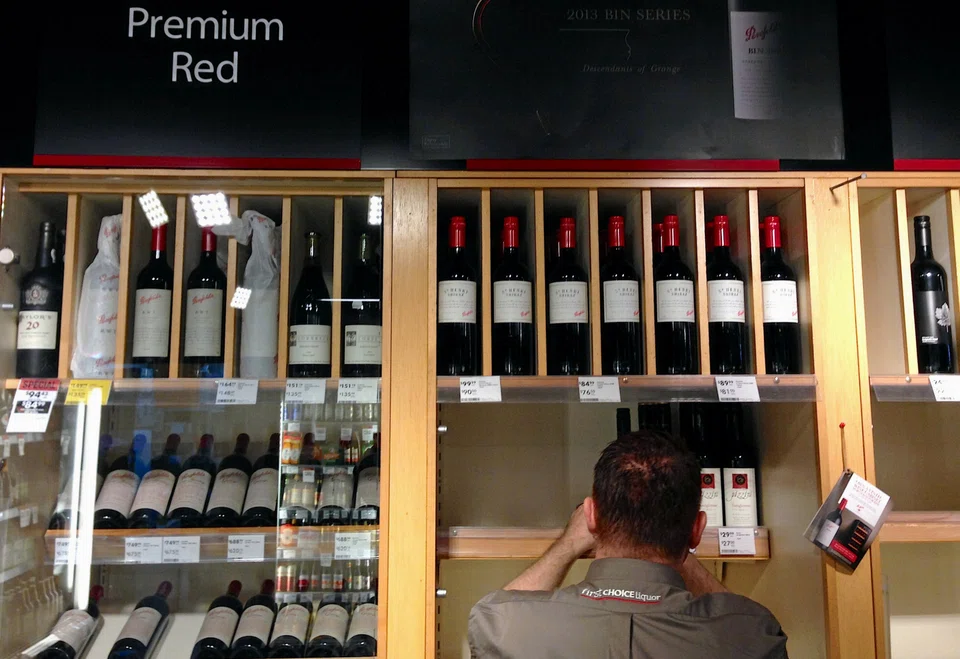 Bottles of Penfolds Grange, made by Australian wine maker Penfolds and owned by Australia's Treasury Wine Estates. China signalled possible progress on resolving a dispute with Australia on punitive wine tariffs.