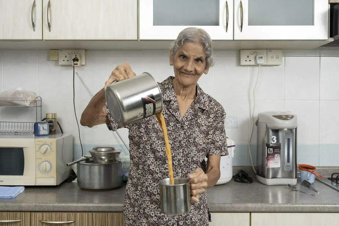 Rajalectiumee, 83, is one of 12 individuals who are in the Aging Singapore exhibition. 