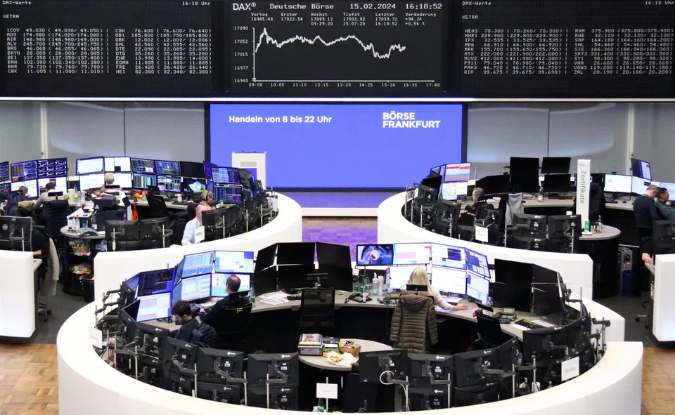 Germany’s DAX hit an intra-day record high, and ended up 0.6 per cent at a record closing high.