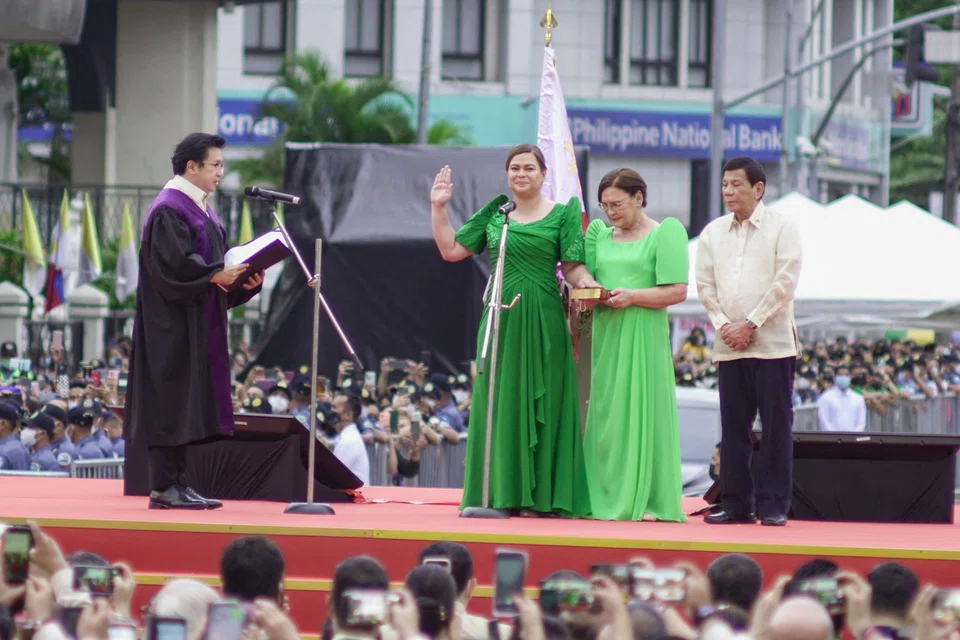 Duterte-Carpio, 44, was the running mate of Ferdinand Marcos Jr, who also won in the May 9 elections and will be sworn in as the country’s president on Jun 30, when their 6-year term begins.