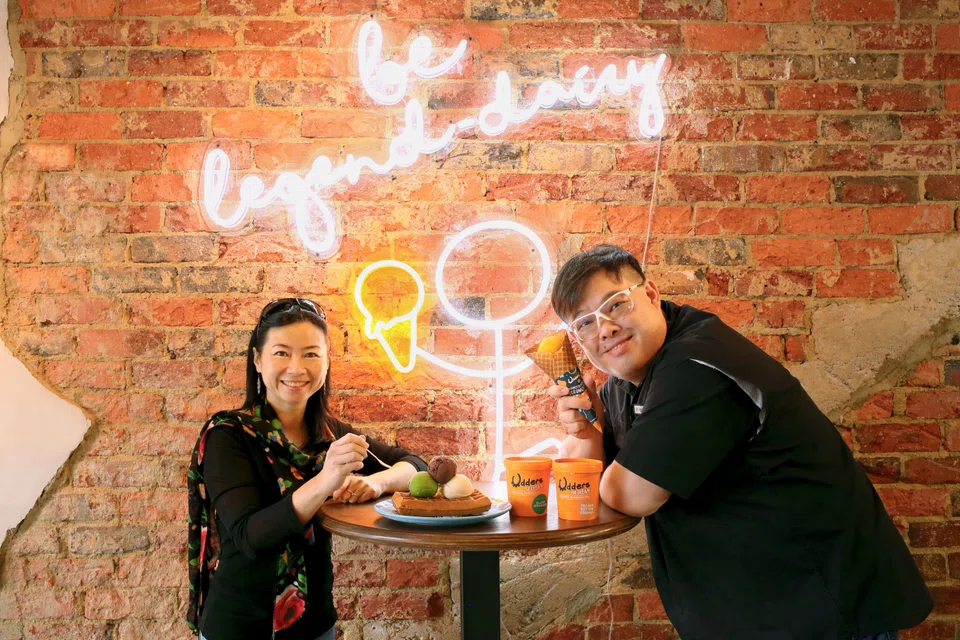 Husband-and-wife duo and Udders co-founders Wong Peck Lin and David Yim.