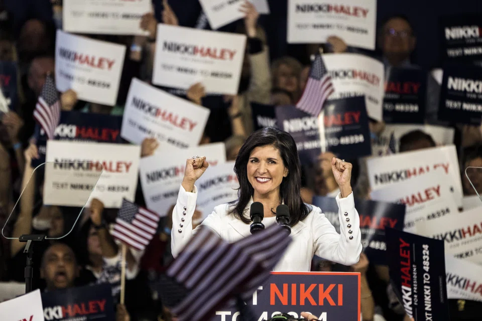 Nikki Haley, former Republican Governor of South Carolina and US Ambassador to the United Nations, announces her bid for the Republican presidential nomination, in Charleston, S.C. on Feb 15, 2023. 