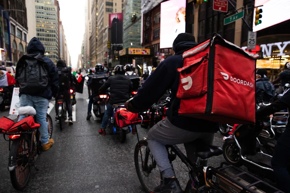 The rout in DoorDash's stock this year has come as the severity of the pandemic waned and people started stepping out, weighing on demand for online food delivery.