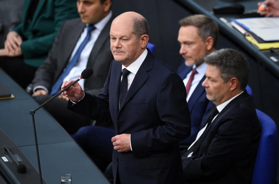 A delay to the talks – scheduled for Thursday (Nov 23) – would underscore the challenge facing Chancellor Olaf Scholz’s government after the country’s constitutional court blocked a move to transfer 60 billion euros (S$87.7 billion) in unused funds from the pandemic to green investments.