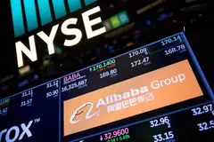 Alibaba Group Holding was among top decliners, plunging 9.4% after regulators fined the company for not properly reporting past transactions. 