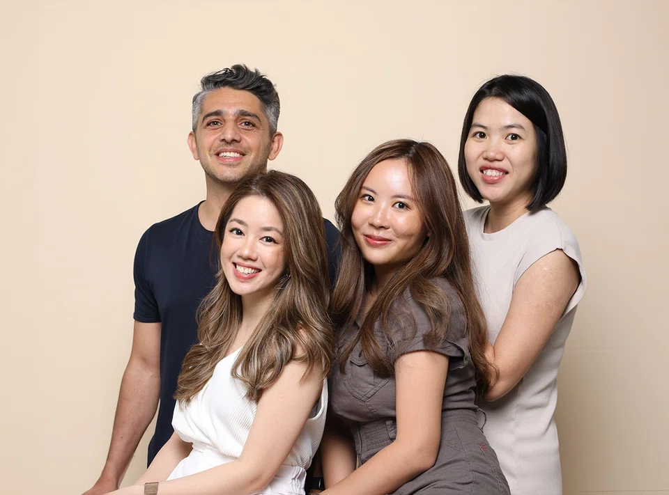 From left: Needle's co-founders are Kiyan Foroughi, Serene Gan, Rachelle Yee and Jeannie Nguyen.