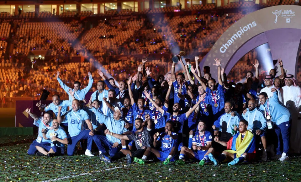 The 80,000 capacity Lusail Iconic Stadium was full for the game in which Al Hilal beat Egyptians Zamalek on penalties after a 1-1 draw.