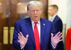 Trump tells reporters outside the courtroom that the case was a "scam", a "sham" and a political vendetta by Attorney-General Letitia James, calling the Democrat "a corrupt person, a terrible person. Driving people out of New York."