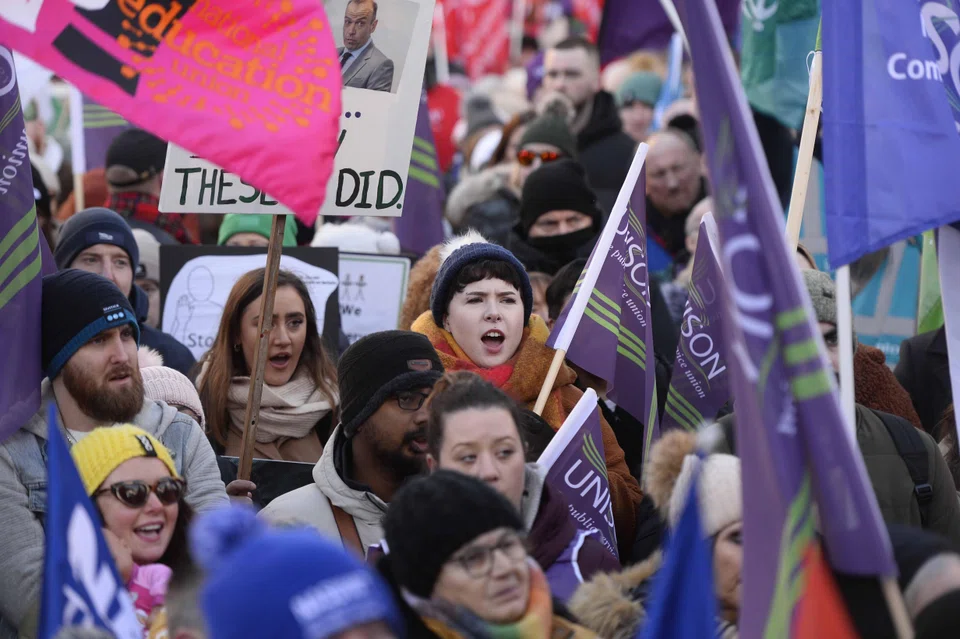 Around 16 trade unions representing teachers, civil servants, nurses and transport workers are expected to join picket lines and rallies.