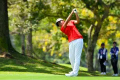 Singapore golfer Shannon Tan at the Queen Sirikit Cup, which was held in Singapore's Laguna National Golf Resort Club this year. 