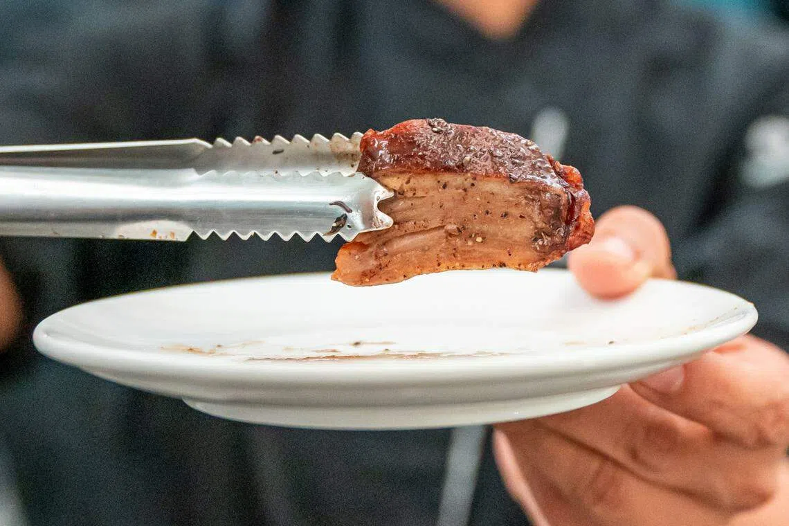 Meatiply's cultivated duck with skin, fat, and muscle layers - one of the company's three advanced cultivated meat technology prototypes. 