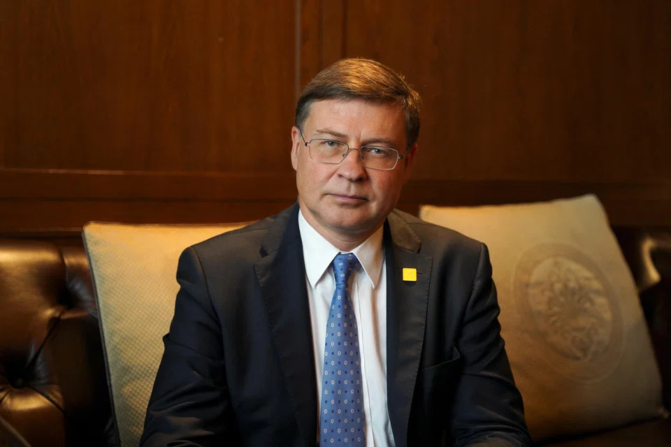 Valdis Dombrovskis, who is also the bloc’s trade commissioner, is on a four-day visit to China seeking more balanced economic ties with the EU.