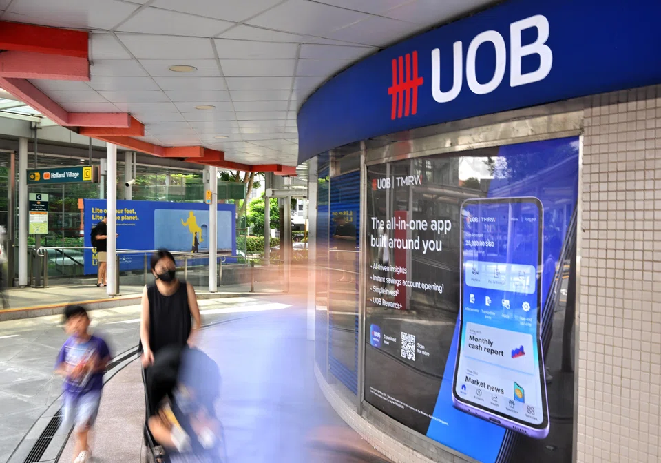 UOB's net profit for Q2 is up 27 per cent, in line with consensus estimates. 