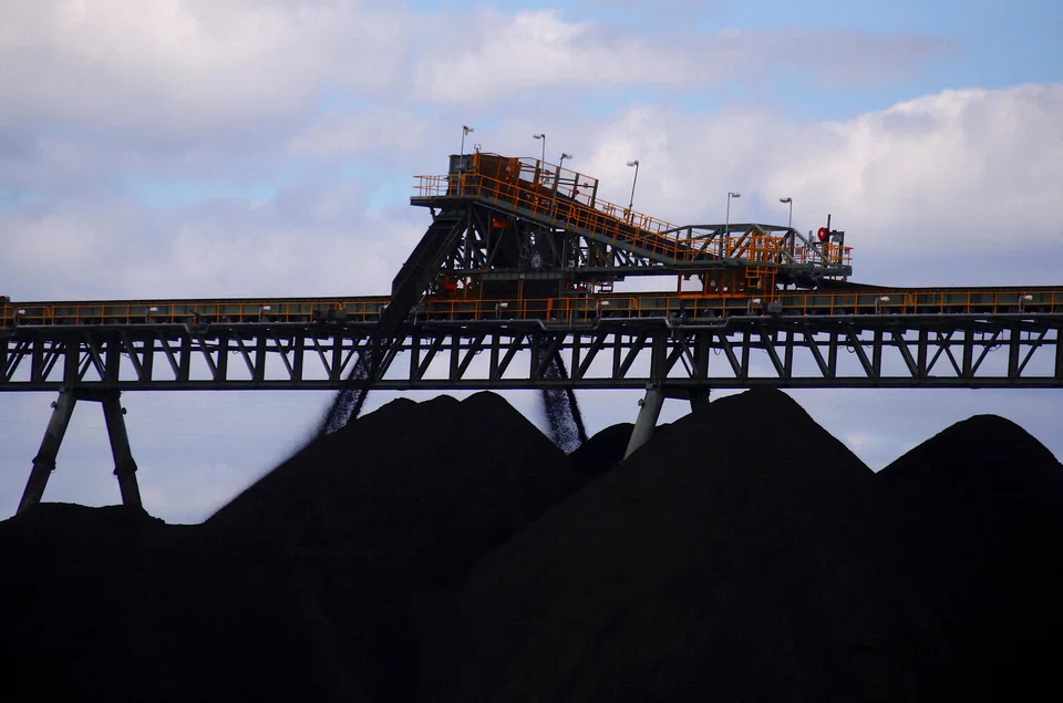 Coal being unloaded at the Ulan Coal mines in New South Wales, Australia. India has infrastructure-related stimulus packages that will drive demand for this blast-furnace fuel, which is crucial in the making of steel. 
