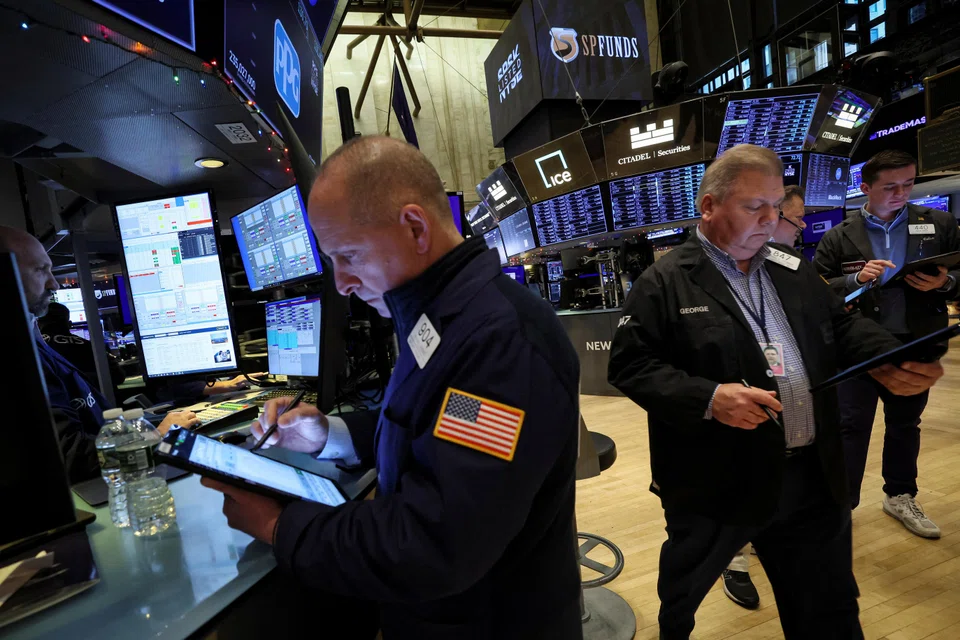 The Dow Jones Industrial Average fell 57.10 points, or 0.17 per cent, at the open to 33,795.43.