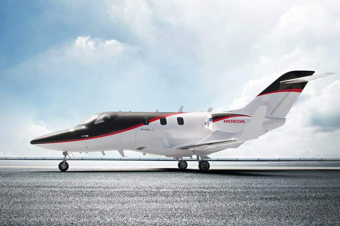 The Honda Aircraft HondaJet Elite II can seat up to eight occupants. 