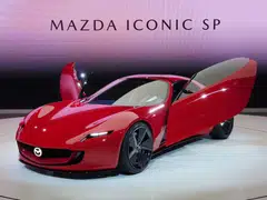 This year's Japan Mobility Show featured numerous sports car concepts from Japanese carmakers, including Mazda's Iconic SP petrol-electric hybrid. 