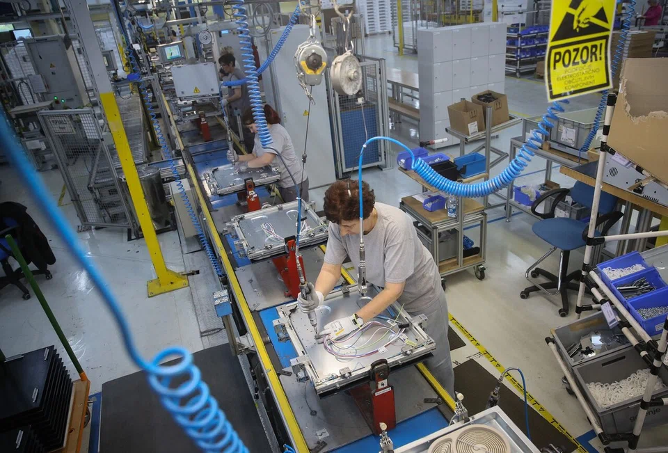 Eurozone factory output falls 1.1 per cent in July, exceeding the 0.9 per cent drop that forecasters have estimated in a Bloomberg survey. 