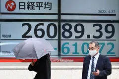 Asian stocks opened mixed on Wednesday, following a volatile day on Wall Street.