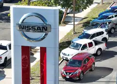 A Nissan dealership in Richmond, California.  