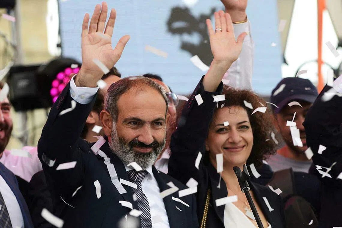 Revolution sweeps Armenian opposition leader into power